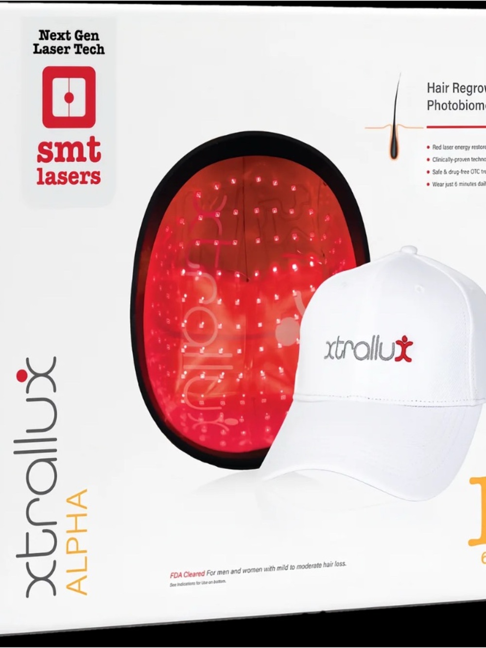 Xtrallux Alpha (136) Hair Regrowth Laser Cap